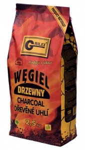 Węgiel drzewny GRILEX 2,5 kg – naturalne paliwo do grilla i ogniska