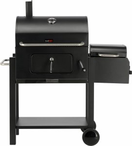 Grill węglowy Deluxe z wędzarnią 112 x 62 x 121 cm | Wędzenie i grillowanie