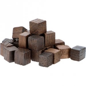 Kostki dębowe francuskie, mocno opiekane, aromatyzowane - Whisky, 20g