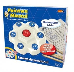 PAŃSTWA MIASTA WERSJA KOSTKOWA ZAKRĘCONA GRA TOWARZYSKA EPEE