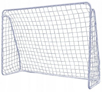 Duża metalowa bramka do piłki nożnej 213 x 150 x 90 cm Siatka 
