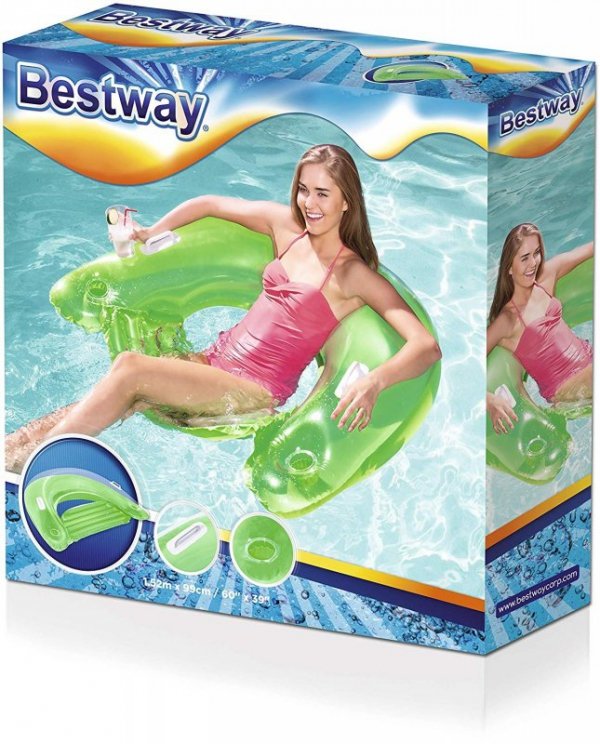 Fotel LAZY do pływania 152x99 Bestawy zielony