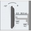 Techly Uchwyt ścienny LCD/LED 19-37cali 25kg regulowany, biały
