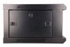 Extralink Szafka wisząca rack 4U 600x450 czarna szklane drzwi