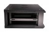 Extralink Szafka wisząca rack 4U 600x600 czarna szklane drzwi