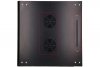 Extralink Szafka wisząca rack 4U 600x600 czarna szklane drzwi