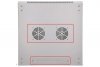 Extralink Szafka wisząca rack 4U 600x600 szara szklane drzwi