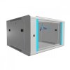 Extralink Szafka wisząca rack 6U 600x600 szara szklane drzwi