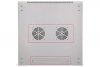 Extralink Szafka wisząca rack 9U 600x600 szara szklane drzwi