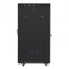 Lanberg Szafa rack stojąca 19 cali 27U 800x1200 czarna drzwi szklane LCD FLAT PACK
