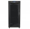 Lanberg Szafa rack stojąca 19 cali 27U 800x1200 czarna drzwi szklane LCD FLAT PACK