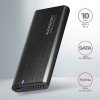 AXAGON EEM2-SB2 Obudowa zewnętrzna aluminiowa bezśrubowa USB-C 3.2 Gen 2 - M.2 NVMe / SATA SSD 30-80mm ALU pudełko czarne + USB-