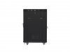 Lanberg Szafa stojąca 19 cali 22U 600x800 drzwi szklane LCD (flat pack) v2 czarna