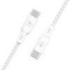Belkin Kabel w oplocie USB-C do USB-C 100W 3m biały