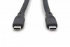 Digitus Kabel połączeniowy silikonowy USB-C - USB-C, USB 4 Gen3 40G 8K 240W, 0,5m Czarny