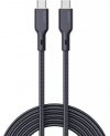 AUKEY CB-KCC101 kabel USB-C - USB-C 1m 100W PD 5A 20V kevlar + nylonowy oplot