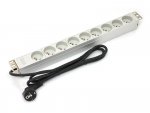 Digitus Listwa zasilająca PDU 19 RACK 9xTyp E, 1.8m 1xSchuko, 16A, aluminiowa