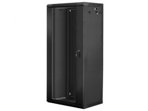 Lanberg Szafa instalacyjna wisząca 19'' 27U 600X450mm czarna (drzwi      szklane)