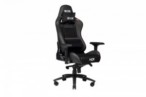 Next Level Racing Krzesło NLR ProGaming Czarna skóra i zamsz