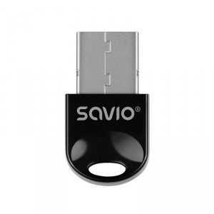 Savio Adapter komputerowy USB Bluetooth 5.3 + EDR Dual Mode, 3 Mb/s, zasięg 20m, BT-060