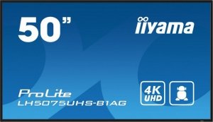 IIYAMA Monitor 50 cali LH5075UHS-B1AG,24/7,VA,ANDROID.11,4K,3xHDMI,DP,RJ45,  2xUSB,2x10W