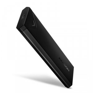 AXAGON EEM2-UB2 Obudowa zewnętrzna aluminiowa, USB-C 3.2 Gen 2 - M.2 NVMe SSD, długość 42 do 80 mm Czarna