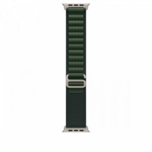 Apple Opaska Alpine w kolorze ciemnozielonym do koperty 49 mm - rozmiar S - elementy z tytanu w kolorze naturalnym