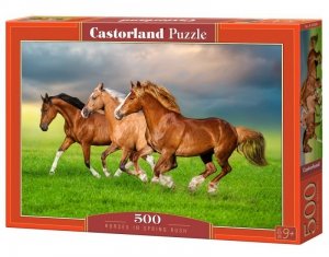 Castor Puzzle 500 elementów Konie biegnące wiosną