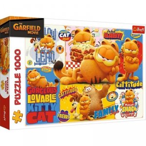 Trefl Puzzle 1000 elementów Garfield przygody