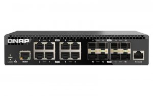 QNAP Przełącznik zarządzany sieciowo QSW-M3216R-8S8T-EU 8x 10GbE RJ45 8x10GbE SFP+