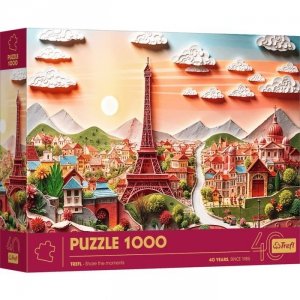 Trefl Puzzle 1000 elementów 40-lecie Paper Art Paryż