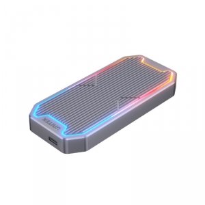 Unitek Obudowa dysku SSD M.2 NVMe/SATA 10Gbps, RGB; S1210B