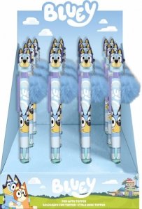 Kids Euroswan Długopis z toperem Bluey Display 12 sztuk