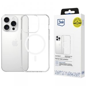 3MK Etui Armor MagCase do iPhone 16 Pro MagSafe przezroczysty