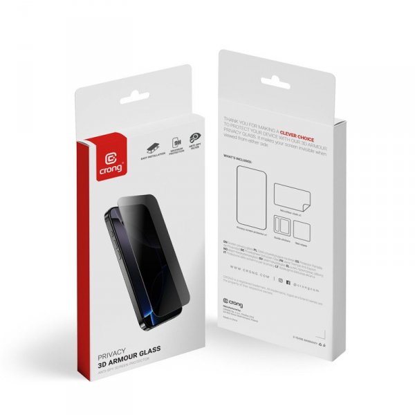 CRONG Hartowane szkło prywatyzujące Privacy 3D Armour Glass do iPhone Air