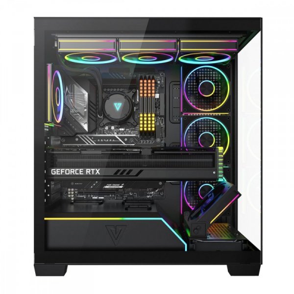 MODECOM Obudowa PC VOLCANO STELLAR PLUS ARGB MIDI 8F Czarna
