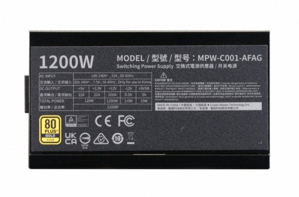 Cooler Master Zasilacz Elite Gold 1200W 80 Plus ATX 3.1