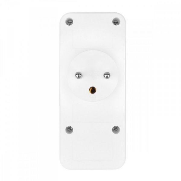 Maclean Rozdzielacz na 3 gniazda MCE248 F/W 2xUSB-A 2xUSB-C biały