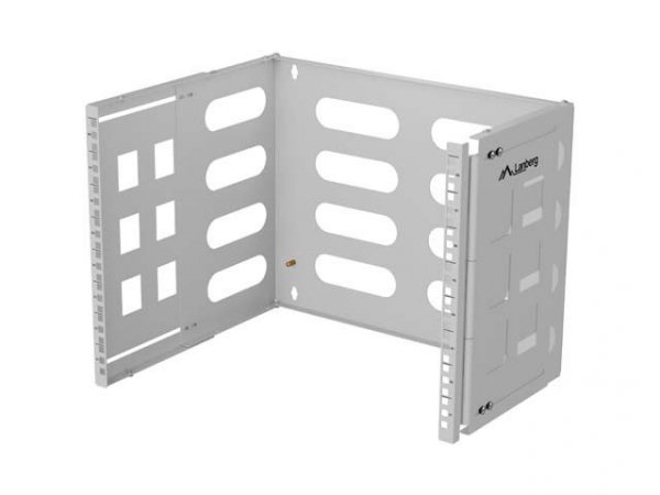 Lanberg Uchwyt ścienny rack 19" 8U 497x400/240 szary