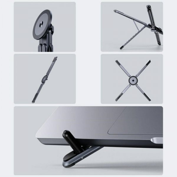 4smarts Podstawka laptop/tablet /smartfone kompatybilna z MagSafe Szara