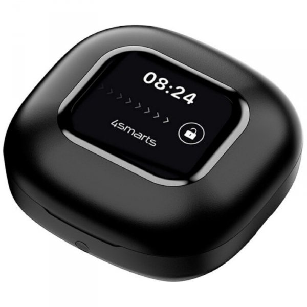 4smarts Słuchawki Bluetooth OWS tłumacz AI z wyświetlaczem SkyBuds Czarne