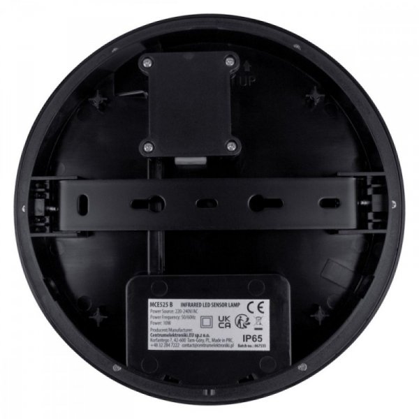 Maclean Lampa LED, IP65 , czujnik PIR, MCE525 B 10W, 1000lm, neutral white 4000K