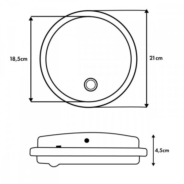 Maclean Lampa LED, IP65 czujnik PIR, MCE525 W 10W, 1000 lm, neutral white 4000 K