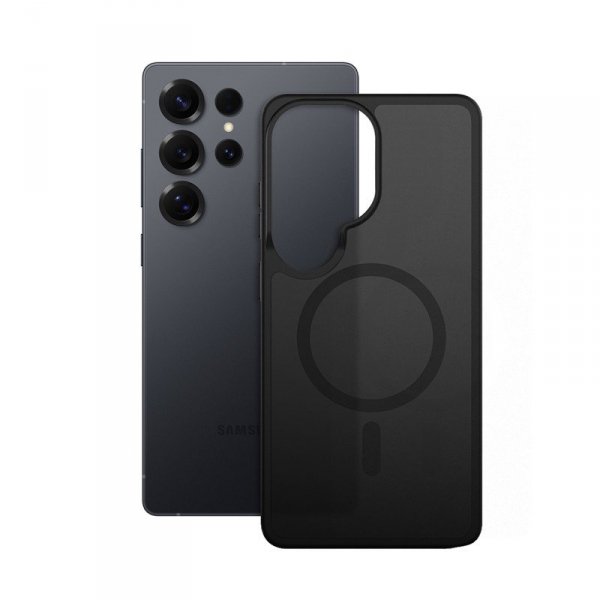 CRONG Etui Hybrid Matte Magnetic Etui MagSafe Samsung Galaxy S25 Ultra Czarne