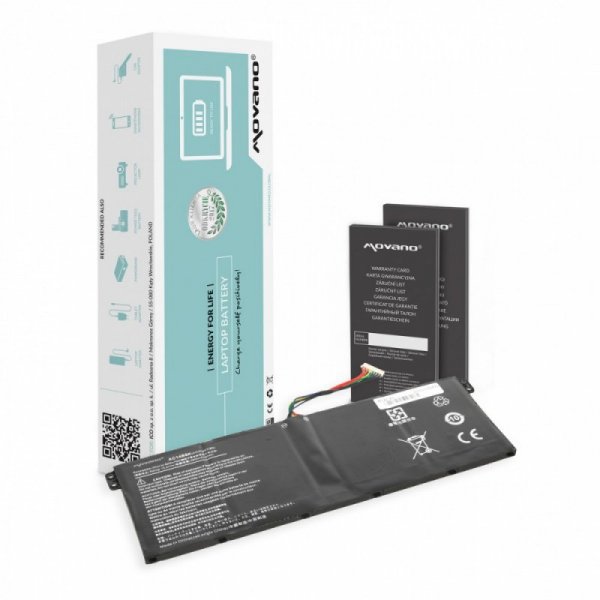 Movano Bateria AC14B3K AC14B7K AC14B8K do Acer E3-111 - 3600 mAh (55 Wh)
