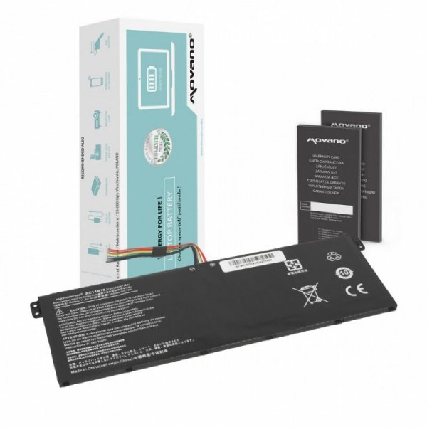 Movano Bateria AC14B13J AC14B18J do Acer Aspire ES1 V3 - 3600 mAh (41 Wh)