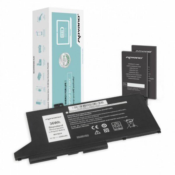 Movano Bateria WY9DX Dell Latitude 5520 5420 Precision 3560 - 3200 mAh (36 Wh)