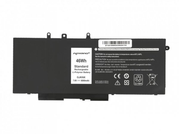 Movano Bateria GJKNX do Dell Latitude 5280 5480 5490 5590- 6000 mAh (46 Wh)