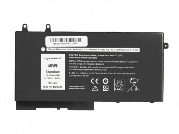 Movano Bateria R8D7N do Dell Latitude 5410 5411 5500 Precision 3541 3550 - 4000 mAh (46 Wh)