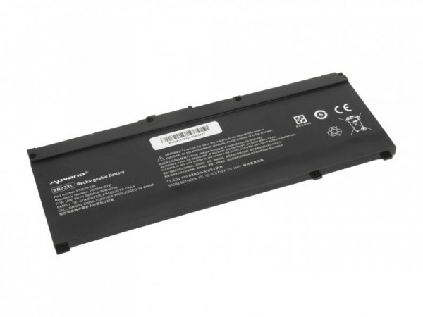 Movano Bateria SR03XL do HP Gaming 15 17 Omen 15-DC - 4380 mAh (51 Wh)
